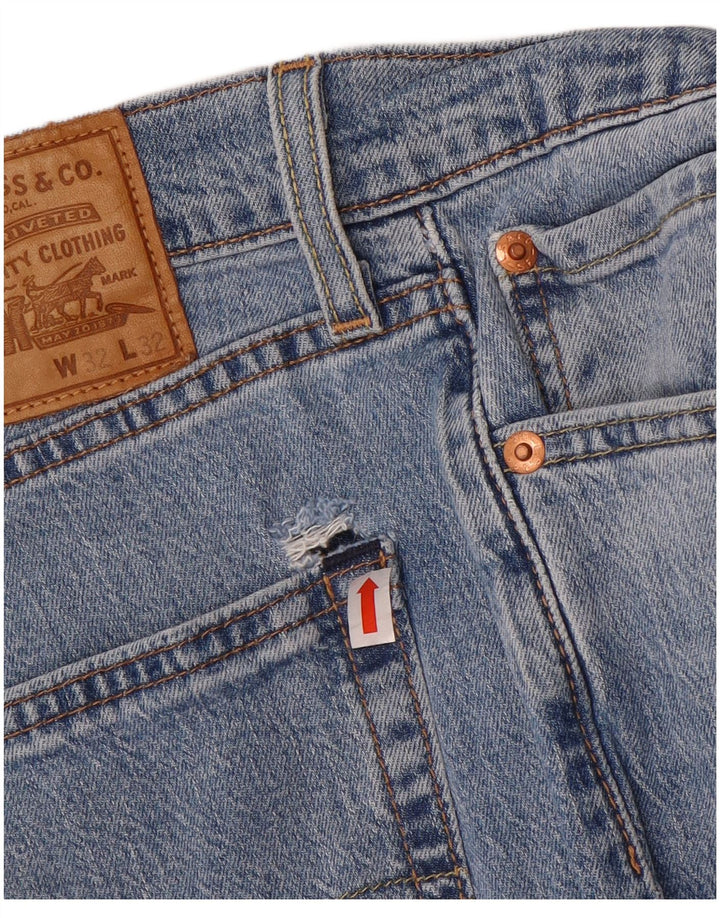 Мужские зауженные джинсы Levi's 512 W32 L32 синие, хлопок