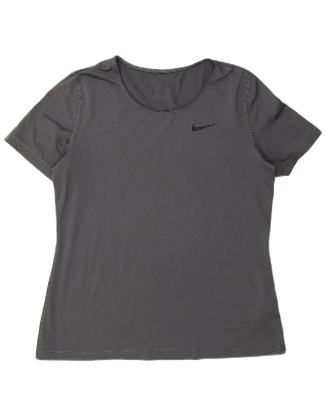 Женская футболка Nike Dri Fit Top UK 16, большой серый полиэстер