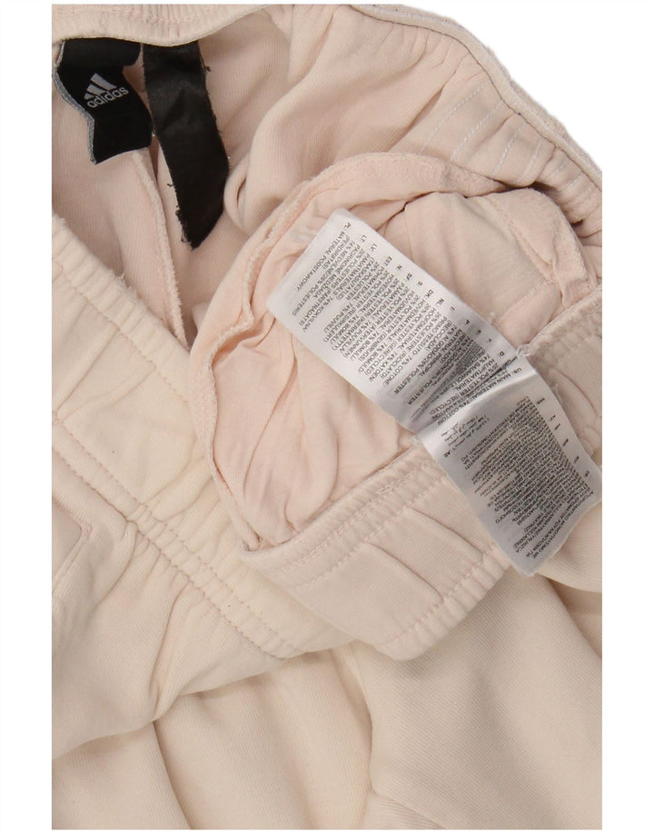 Женские спортивные брюки Adidas Joggers UK 14, хлопок среднего розового цвета