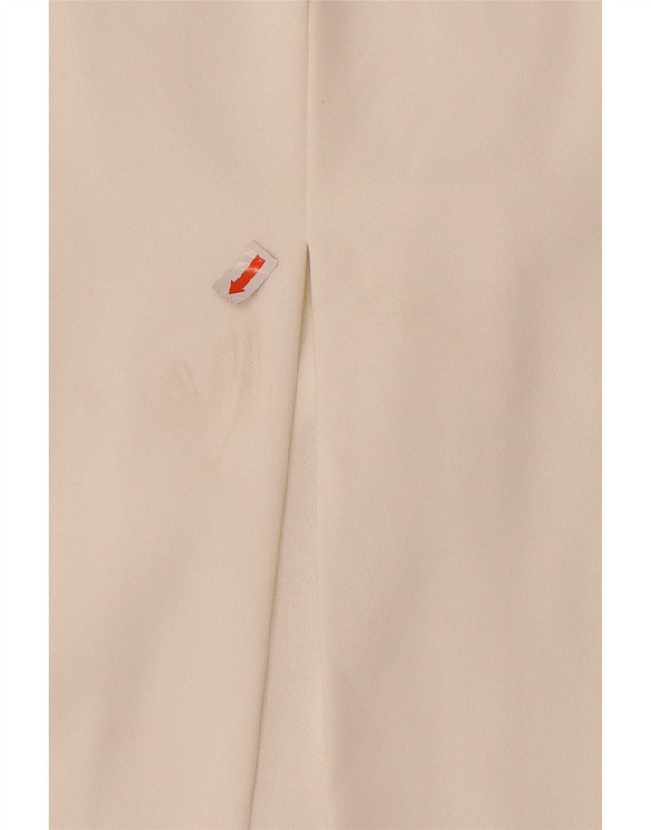 Женское платье без бретелек Zara UK 8, маленькое белое, полиэстер