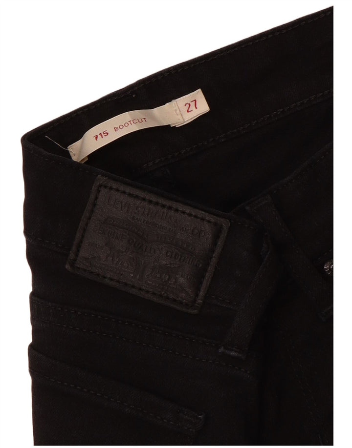 Женские джинсы Levi's 715 Bootcut W27 L28 черные