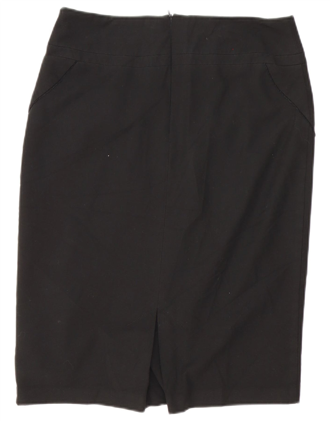 Женская прямая юбка Oasis UK 12 Medium W32, черный полиэстер