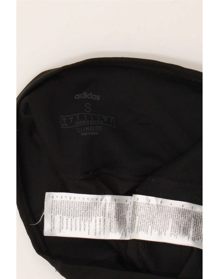 Женские леггинсы Adidas Climalite UK 8/10, маленькие черные из полиэстера