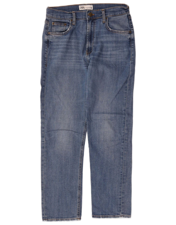 Женские прямые джинсы Zara EU 40 Medium W30 L27 синие