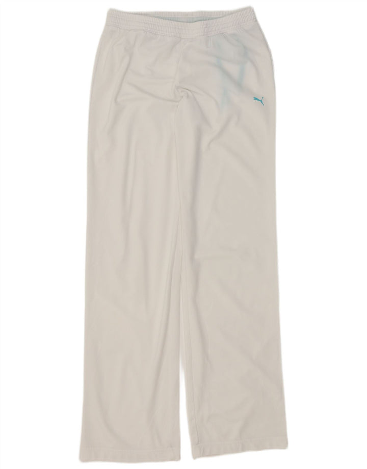 PUMA Womens Tracksuit Trousers UK 12 Medium White Polyester