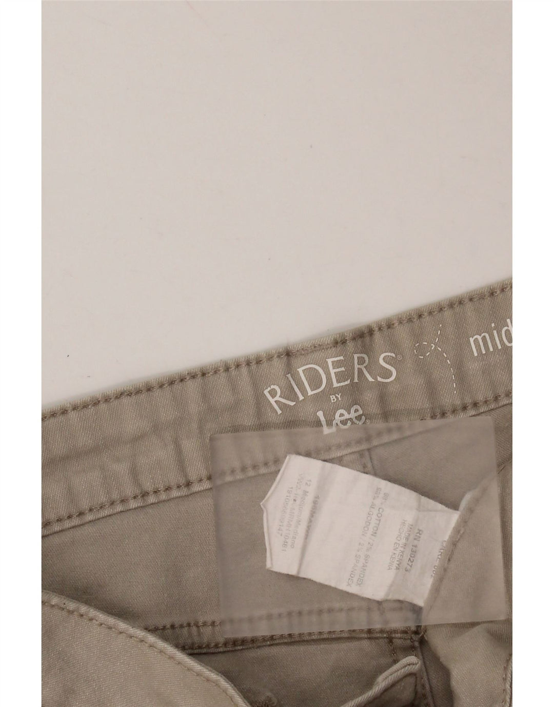 Женские джинсовые шорты LEE Riders со средней посадкой, размер США 12, большие W32, бежевый хлопок