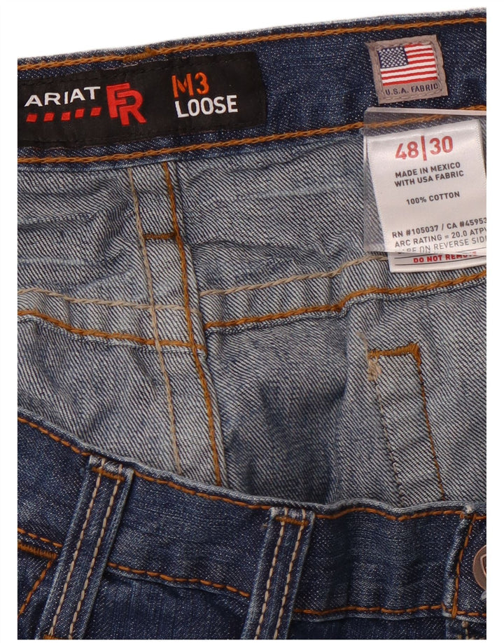 Мужские свободные джинсы ARIAT M3 W48 L30, синий хлопок