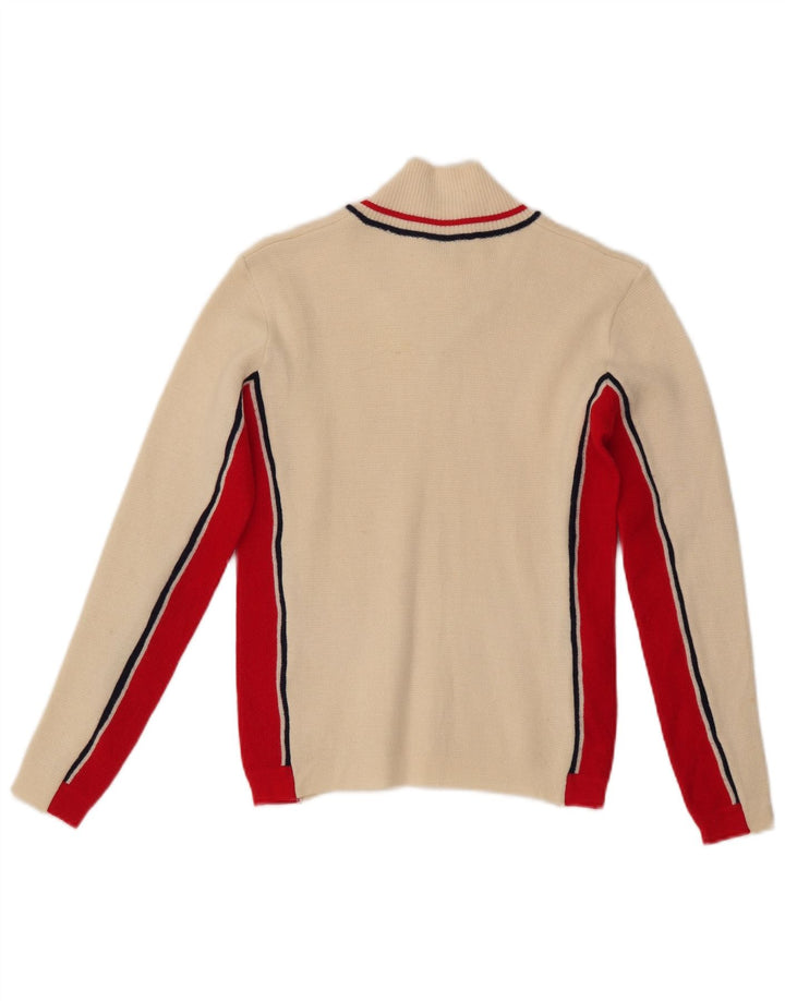 Женский джемпер с v-образным вырезом AUSTRALIAN L'ALPINA UK 12, средний Off White