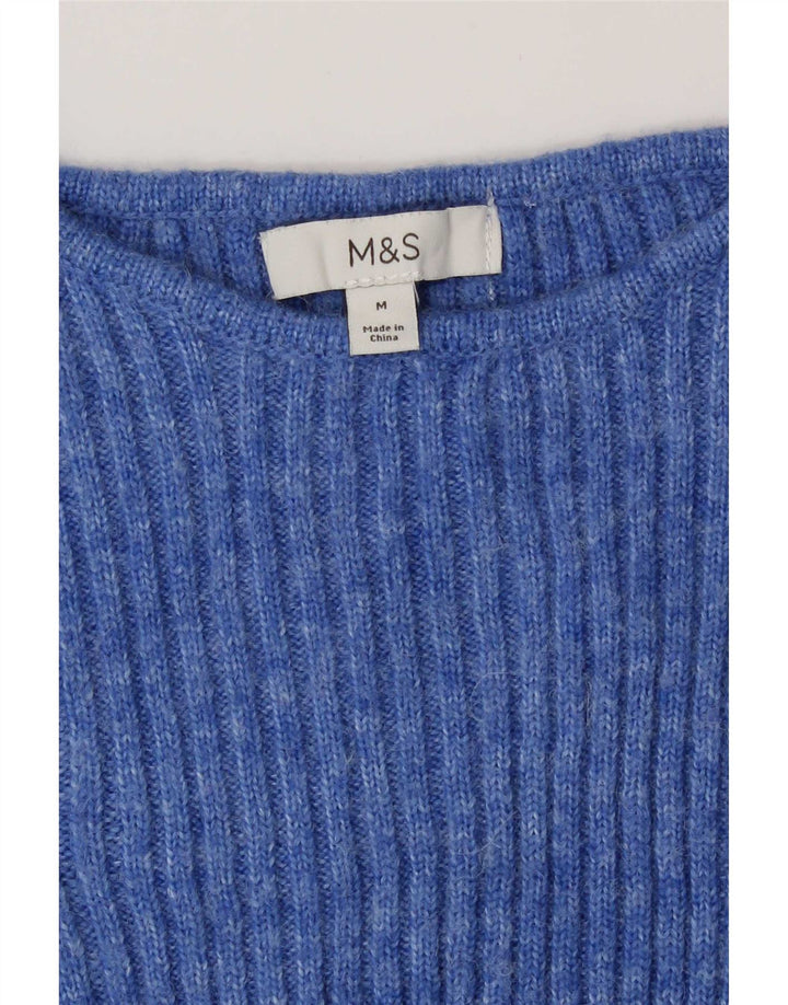 Женский джемпер с вырезом «лодочка» Marks & Spencer UK 14, средний синий
