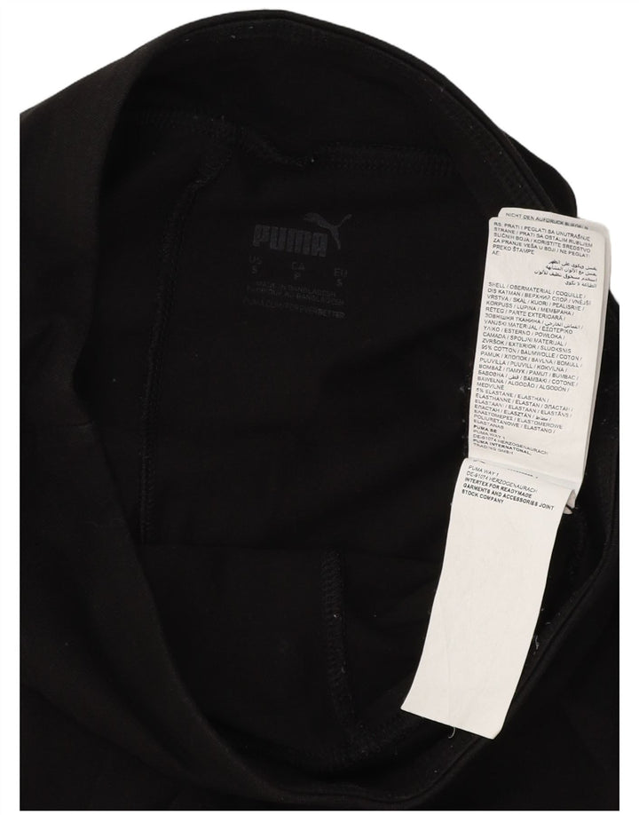 Женские леггинсы с рисунком PUMA UK 10, маленькие, черные, хлопковые