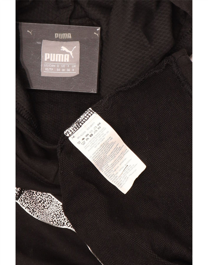 Женский джемпер с капюшоном PUMA UK 8, маленький, черный, полиэстер