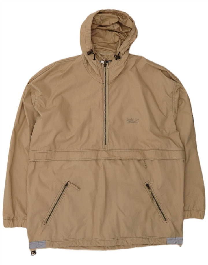 Мужская куртка-анорак с капюшоном Jack Wolfskin UK 44 2XL, бежевый полиэстер