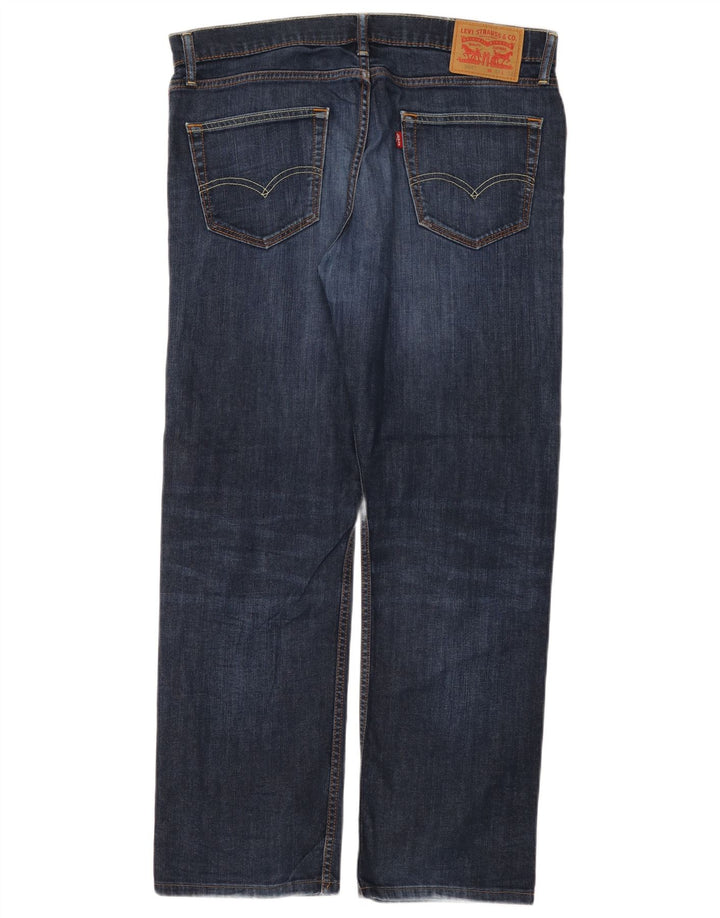 Женские прямые джинсы Levi's 504 W34 L32 синие, хлопок
