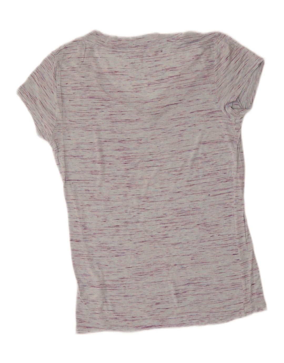 MOSSIMO Womens T-Shirt Top UK 12 Medium Blue Flecked Rayon Vintage Mossimo and Second-Hand Mossimo from Messina Hembry 