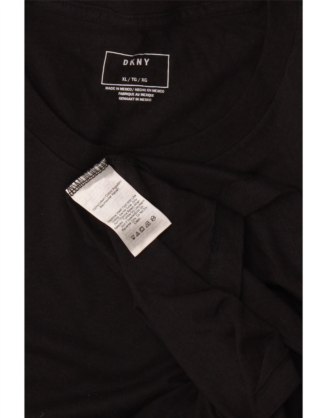 Мужская футболка с рисунком Dkny Top XL, черный хлопок