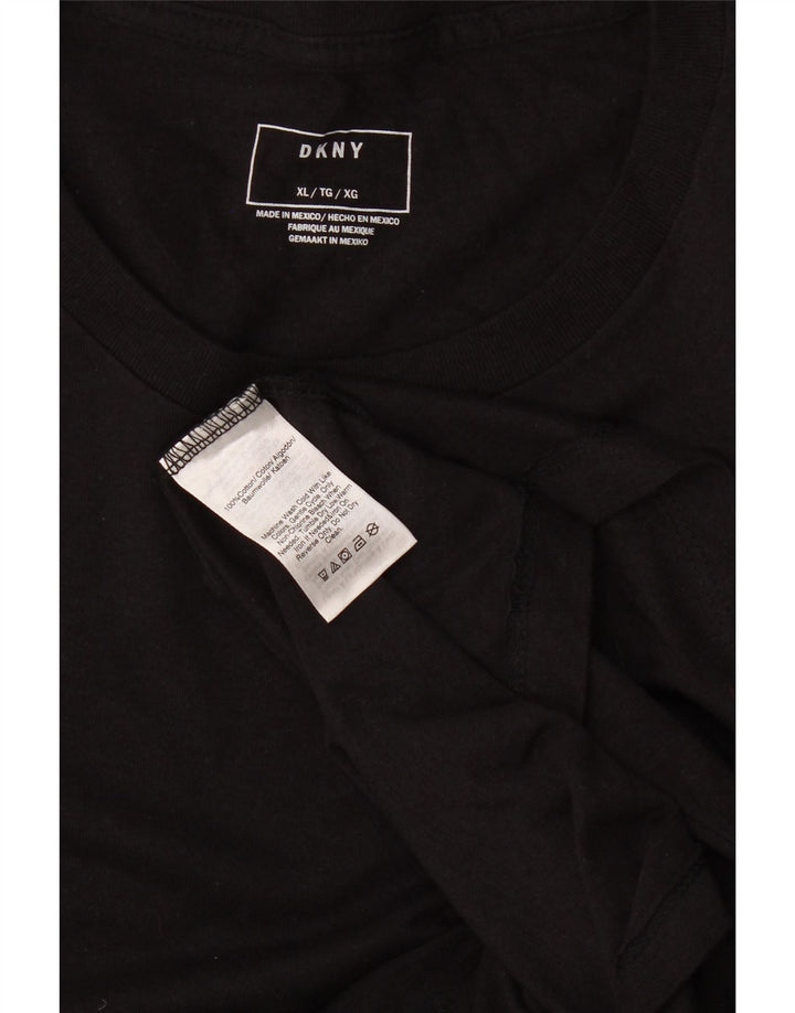 Мужская футболка с рисунком Dkny Top XL, черный хлопок