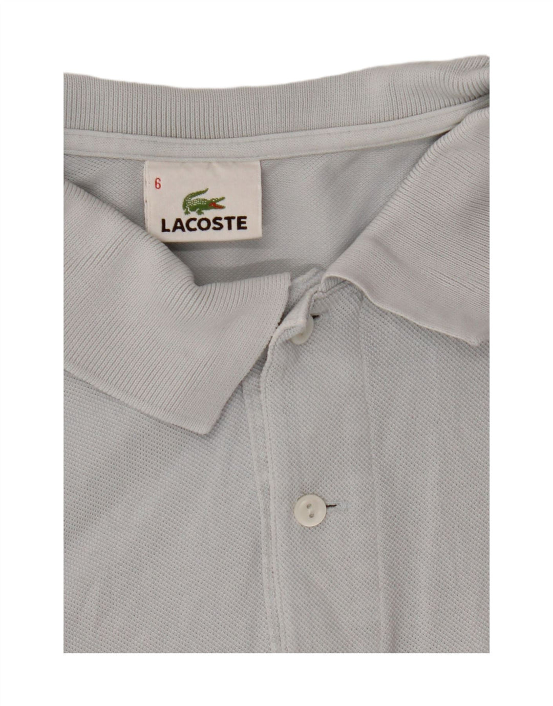 LACOSTE Mens Polo Shirt Size 6 XL Blue Cotton Vintage Lacoste and Second-Hand Lacoste from Messina Hembry 