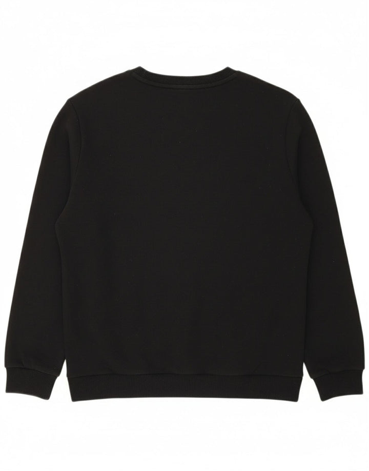PUMA Girls Graphic Sweatshirt Jumper 13-14 Years Black
