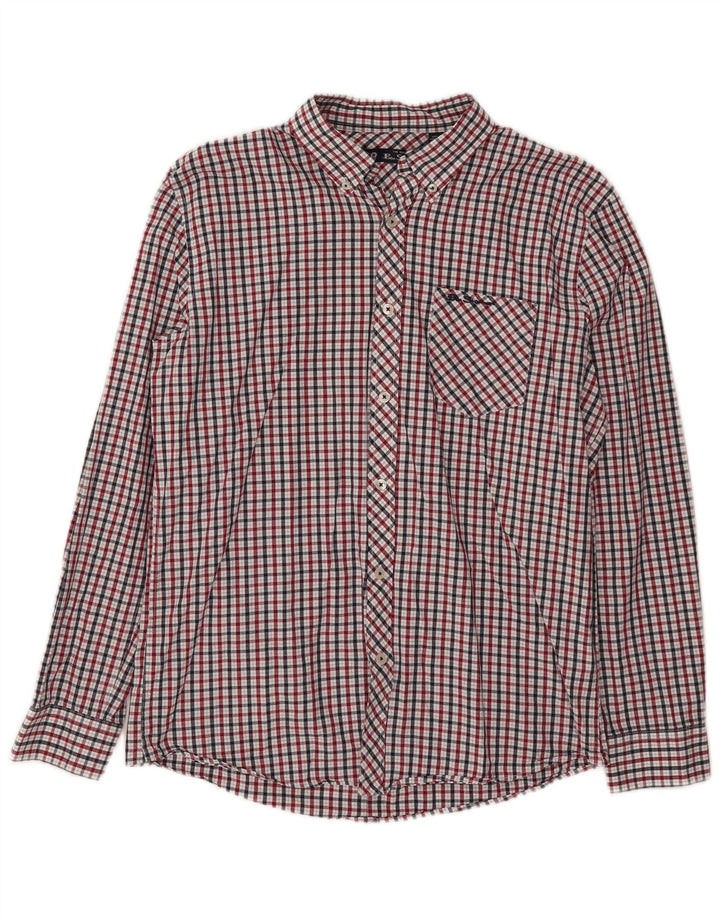 Мужская рубашка Ben Sherman в крупную разноцветную клетку из хлопка