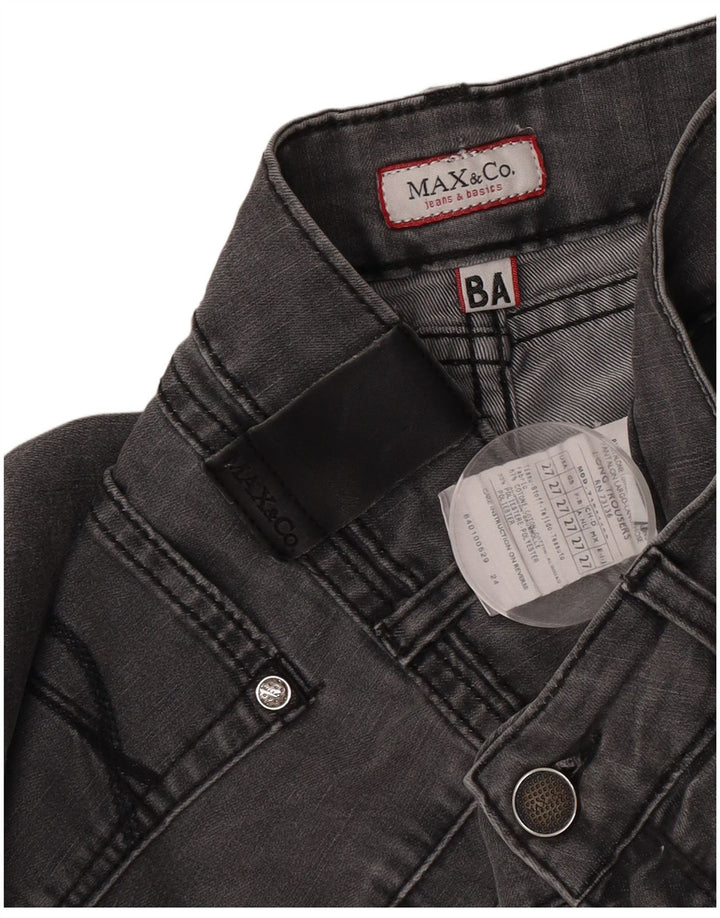 Женские узкие джинсы Max & Co. W27 L28, серый хлопок