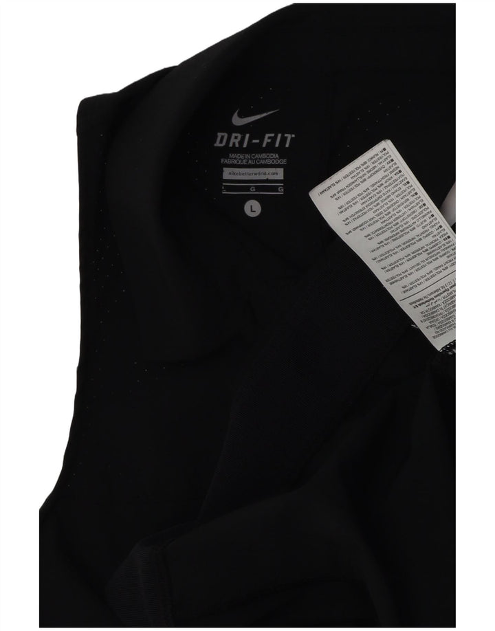 Женский жилет NIKE Dri Fit UK 16, большой черный полиэстер