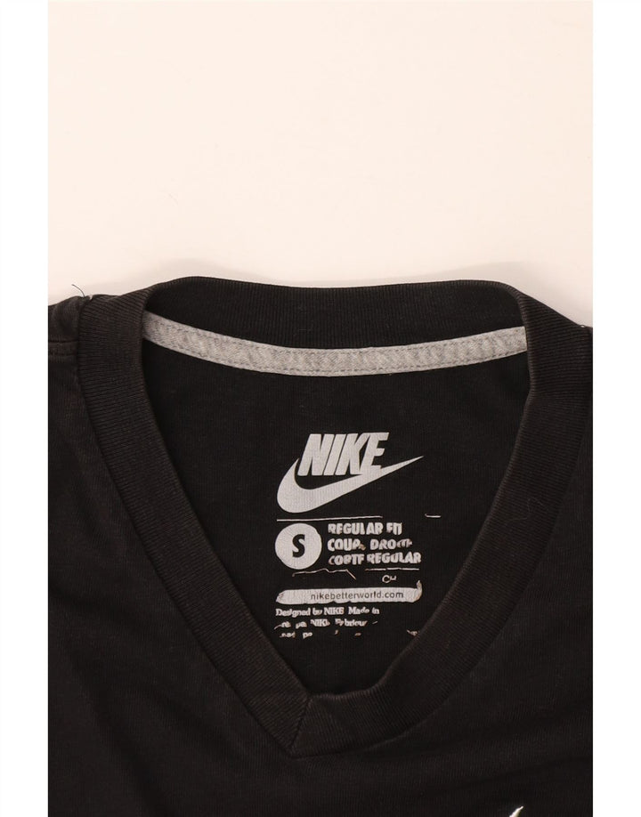 Мужская футболка обычного кроя NIKE, маленький черный цвет