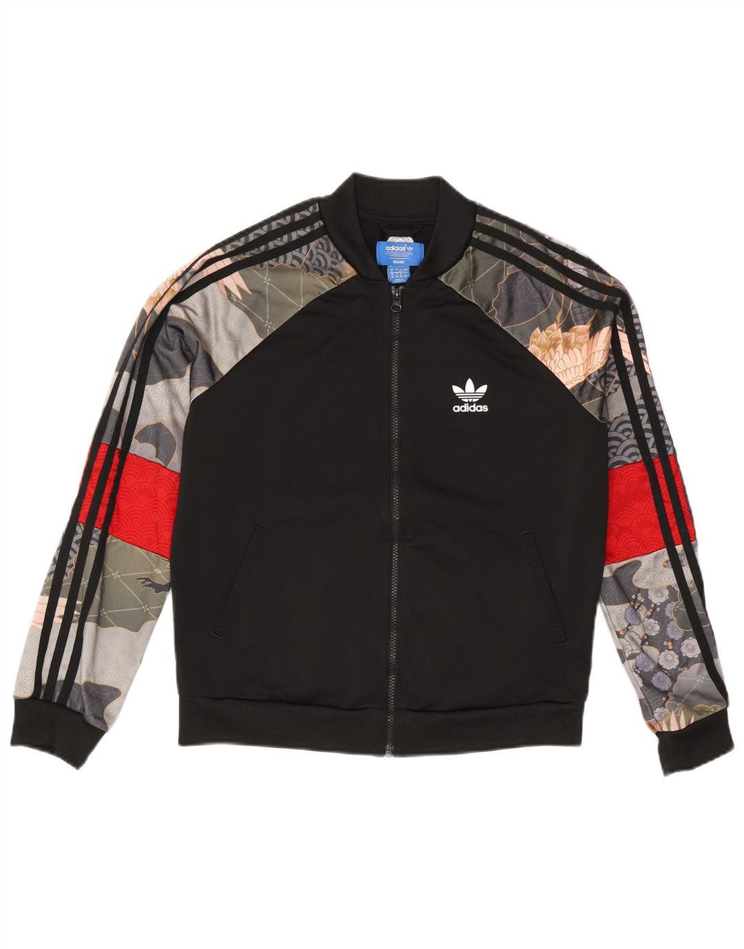 Женский спортивный костюм Adidas Top Jacket UK 12 Medium Black Patchwork