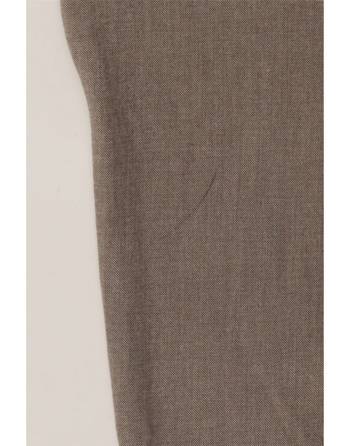 Мужские узкие костюмные брюки Zara EU 44, большие W34 L29, коричневые, полиэстер