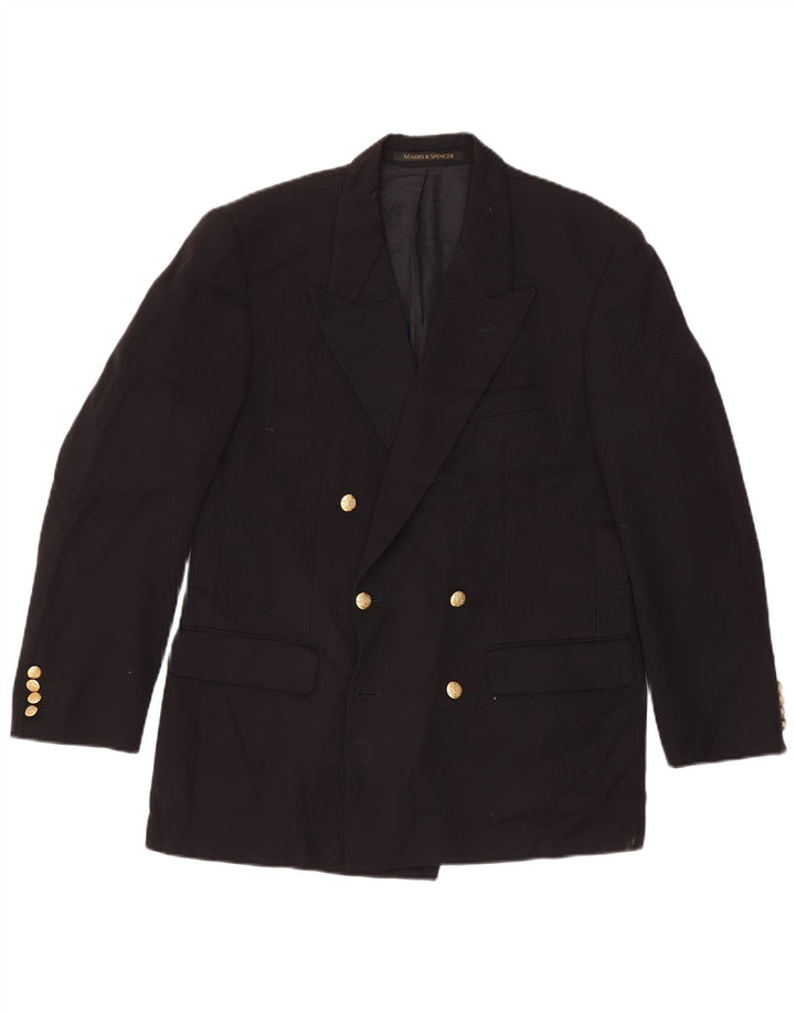 Мужской пиджак Marks & Spencer St. Michael, UK 40, средний, темно-синий