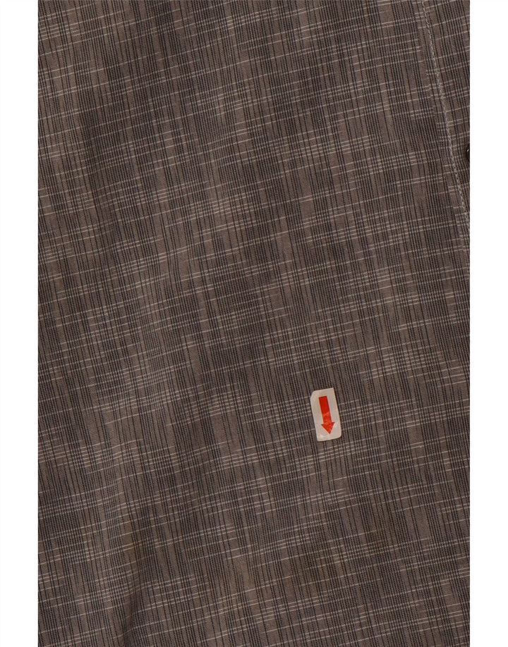 Calvin Klein Jeans Мужская рубашка приталенного кроя из хлопка среднего серого цвета с крапинками