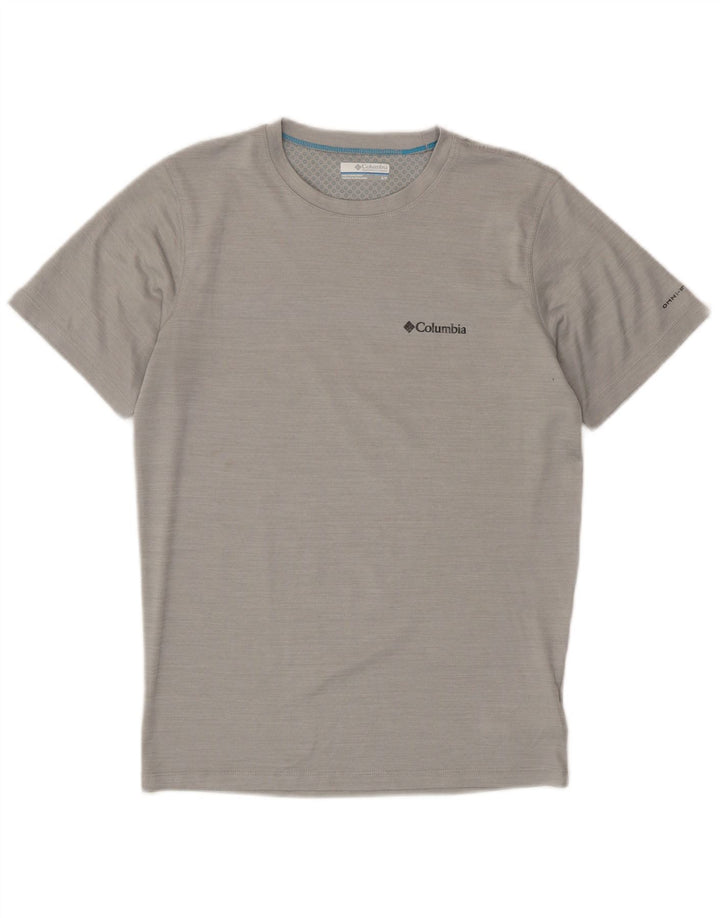 COLUMBIA Mens Omni-Freeze Zero T-Shirt Top Small Grey Polyester