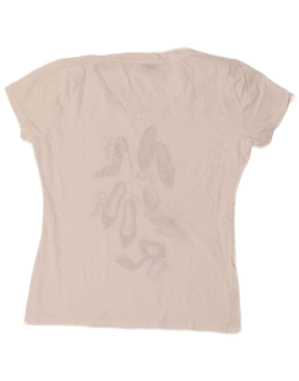 Женская футболка с рисунком Liu Jo Top UK 14, средний белый