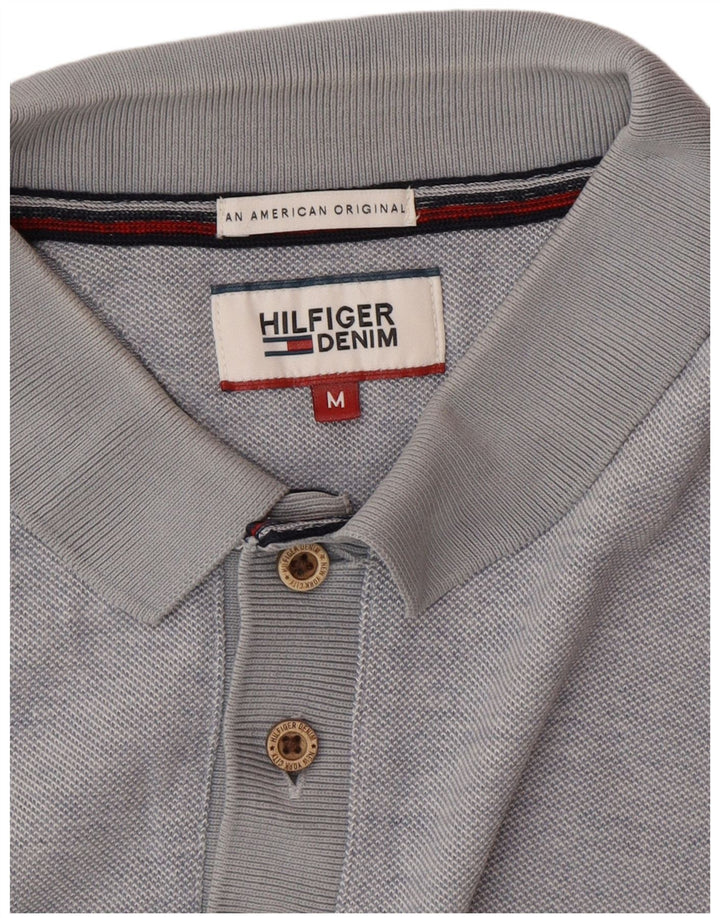 TOMMY HILFIGER Mens Polo Shirt Medium Blue