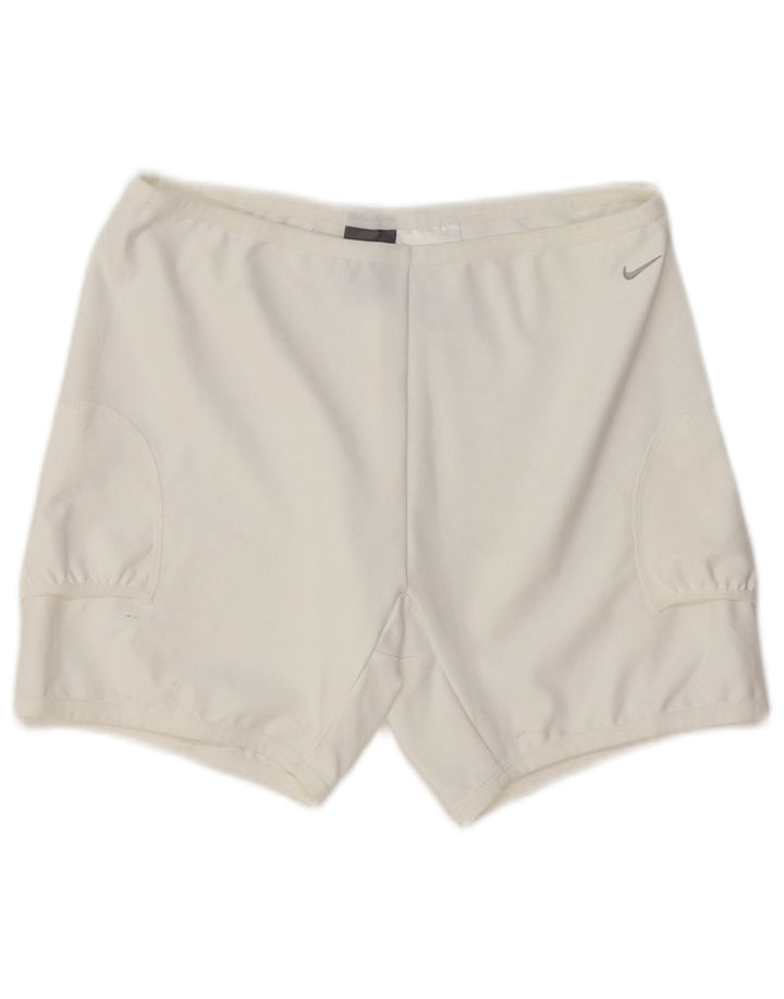 Женские спортивные шорты NIKE Dri Fit UK 12, средний белый полиэстер