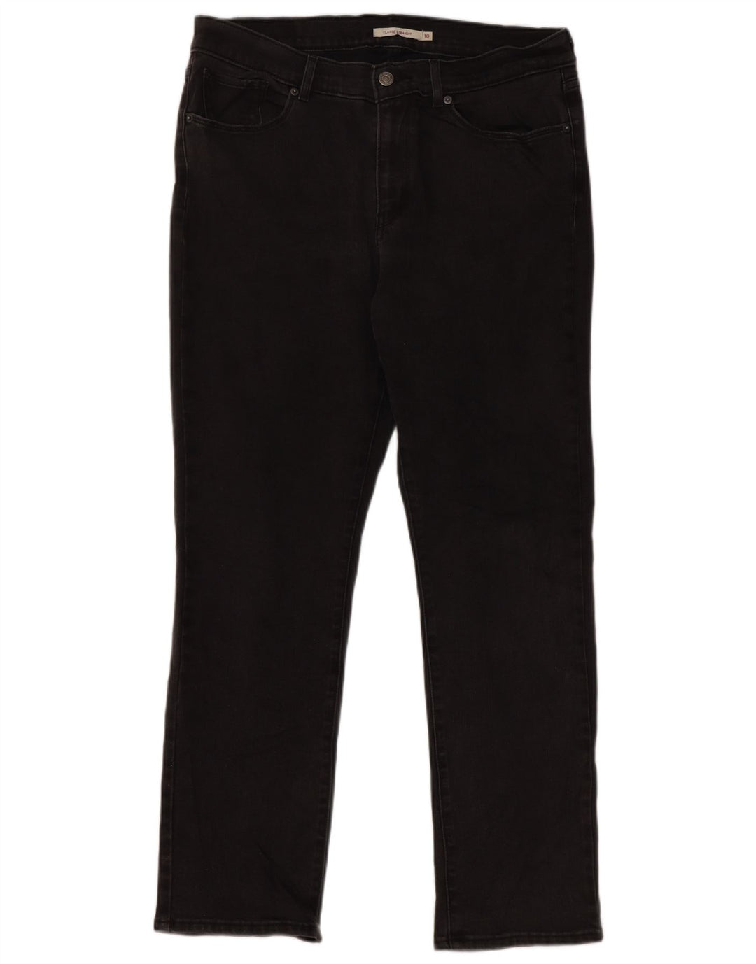 Женские классические прямые джинсы Levi's Classic Fit, США 10, большие W30 L30, черные