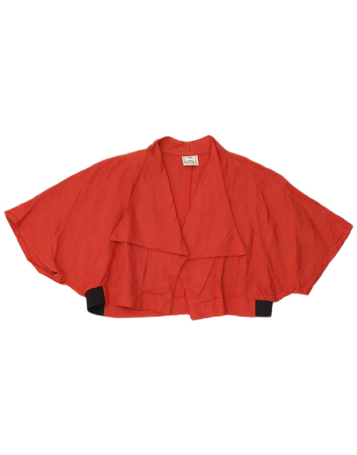 Винтажный женский комплект из 2 юбок IT 44, средний W26, красный лен с цветными блоками