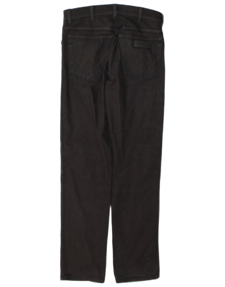 Джинсы мужские прочные прямые Wrangler W32 L33 черные
