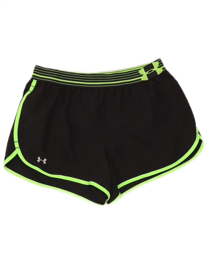 Женские спортивные шорты Under Armour UK 12, средние черные в тонкую полоску