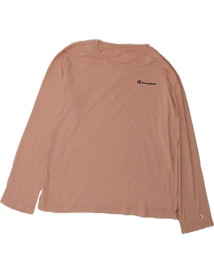 CHAMPION Mens Top Long Sleeve 2XL Pink Cotton Vintage Champion and Second-Hand Champion from Messina Hembry 