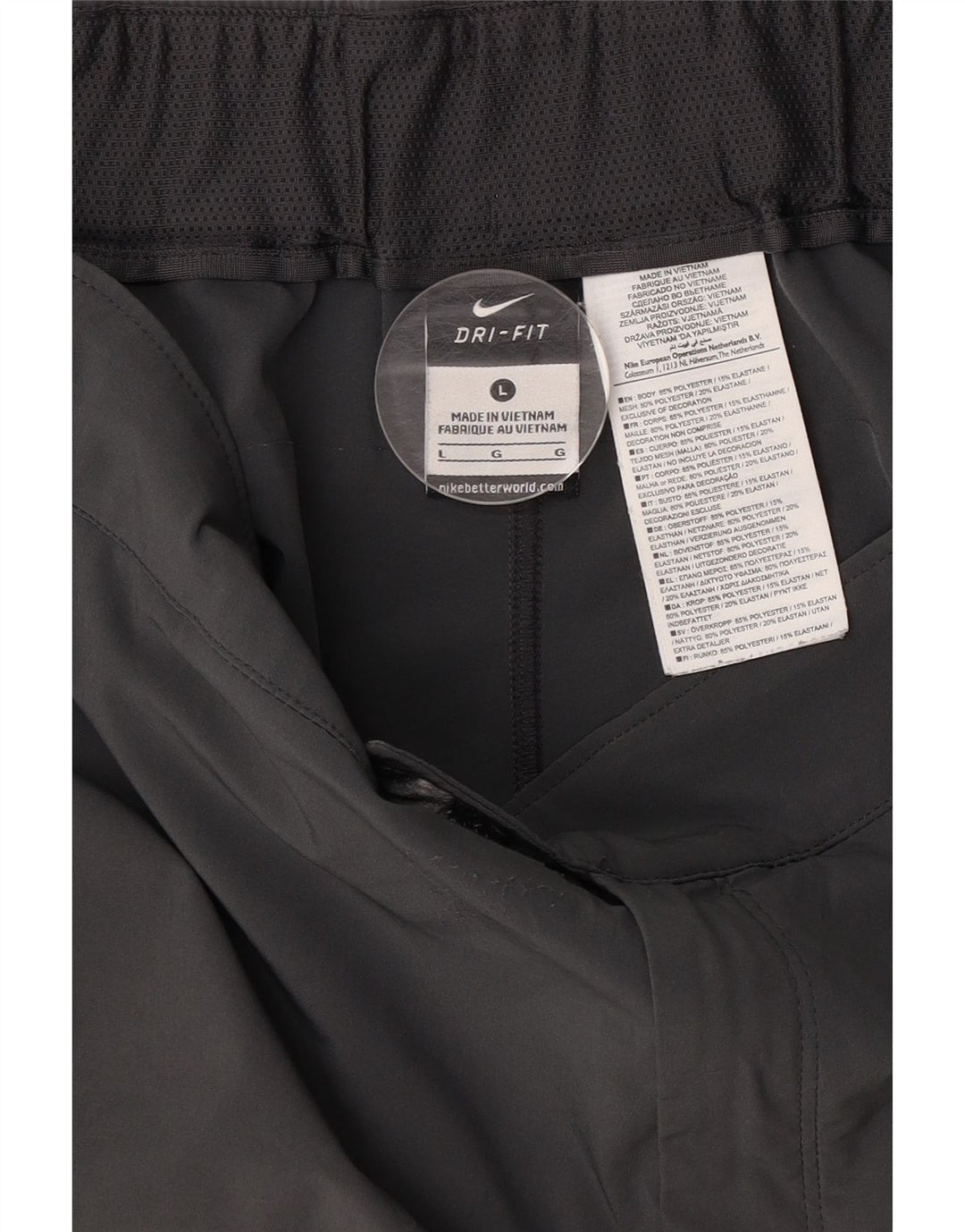 Мужские шорты чинос NIKE Dri Fit, большие размеры W34, серый полиэстер