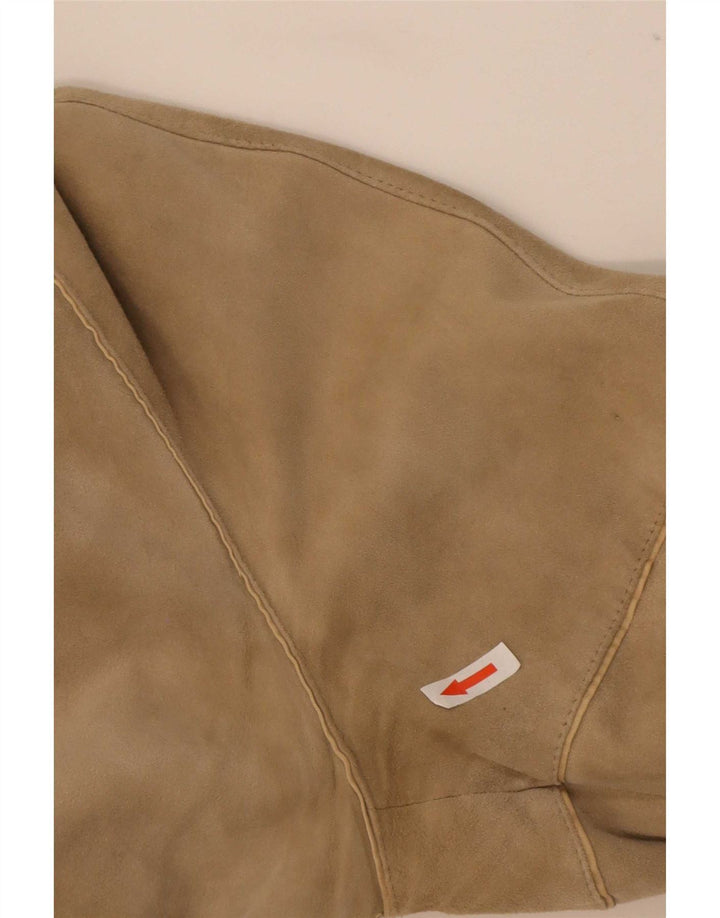 Винтажная мужская двусторонняя замшевая куртка IT 48 Medium Beige Leather