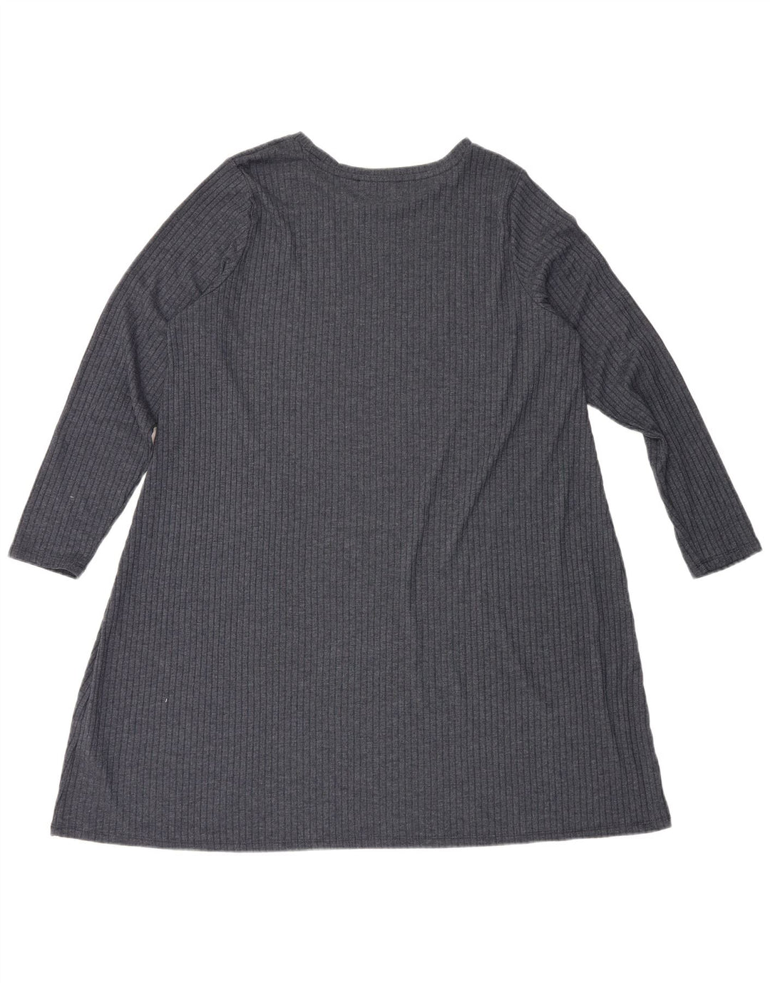 Женское базовое платье с длинным рукавом Marks & Spencer UK 20 2XL Темно-синее