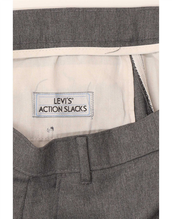 Мужские прямые брюки чинос Levi's W38 L29 серые из полиэстера