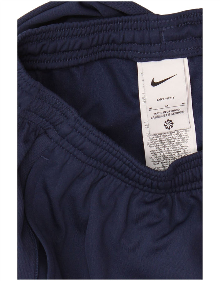 Мужские спортивные брюки Nike Dri Fit среднего размера, темно-синие, полиэстер