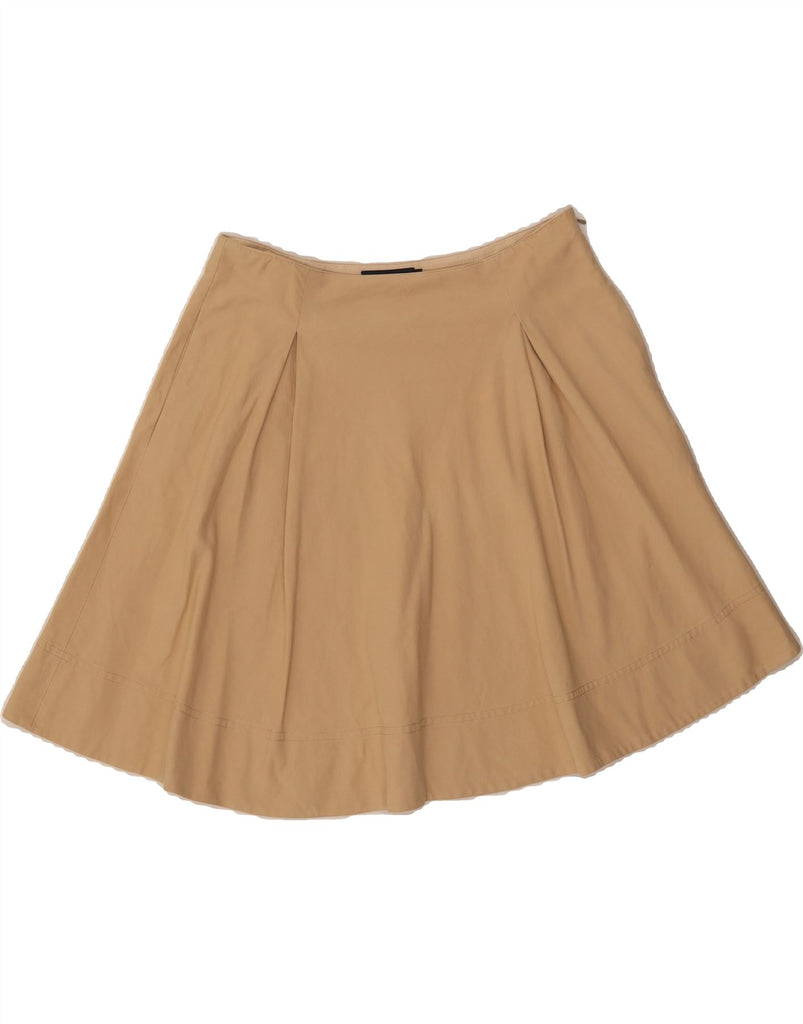 RALPH LAUREN Womens Flared Skirt US 8 Medium W28  Beige Cotton Vintage Ralph Lauren and Second-Hand Ralph Lauren from Messina Hembry 