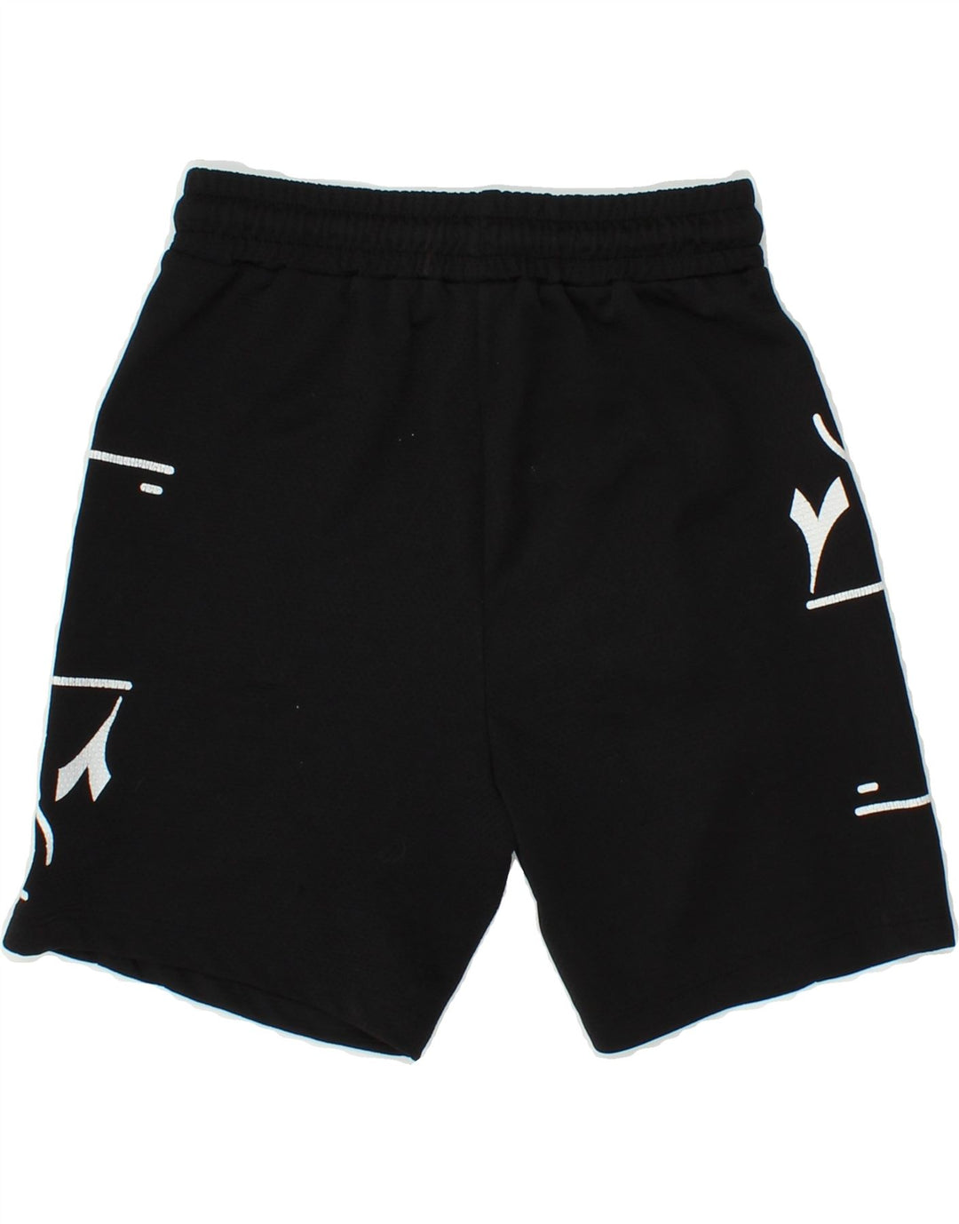 DIADORA Boys Graphic Sport Shorts 9-10 Years Black | Vintage Diadora | Thrift | Second-Hand Diadora | Used Clothing | Messina Hembry 