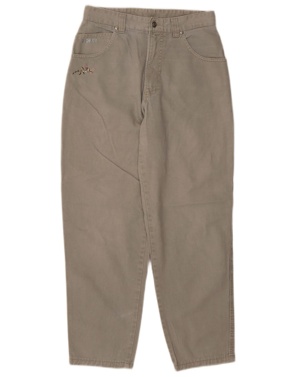 Женские зауженные джинсы с высокой талией Horsesy W30 L27, серый хлопок