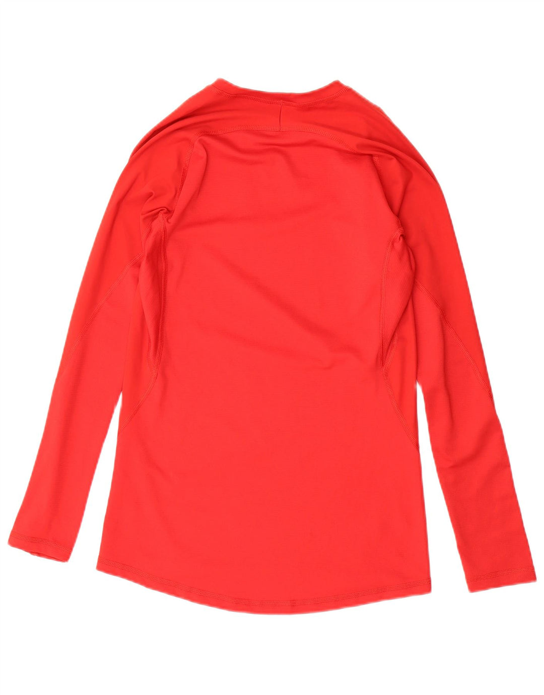 Женский топ ADIDAS Climacool с длинным рукавом UK 12, средний красный полиэстер