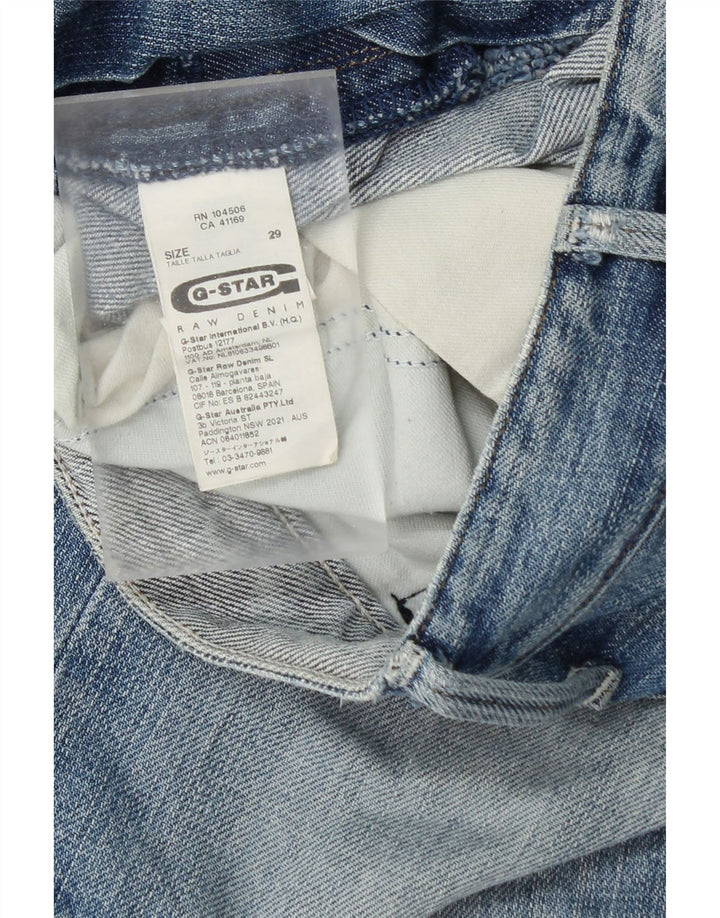 G-STAR Mens 3301 Denim Shorts W29 Small  Blue Cotton