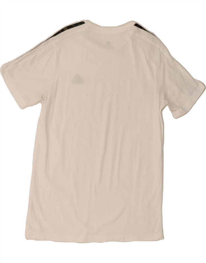 ADIDAS Mens T-Shirt Top Medium White Vintage Adidas and Second-Hand Adidas from Messina Hembry 